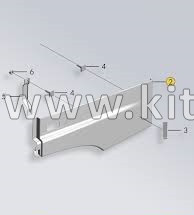 Накладка крыла переднего левого DongFeng GX 8403411-C6200